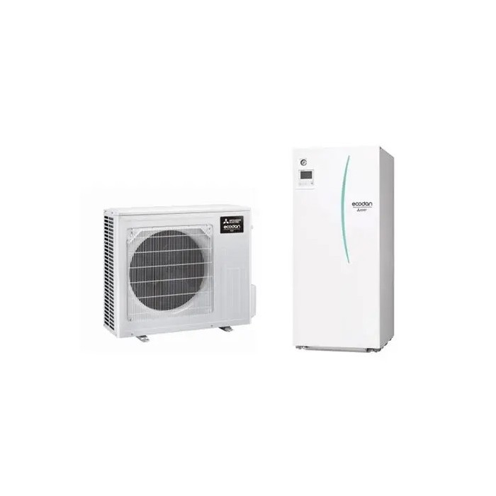 Kit pompa di calore sistema ecodan r410a 7.5kw (monofase) bilanciato con accumulo acs 200l