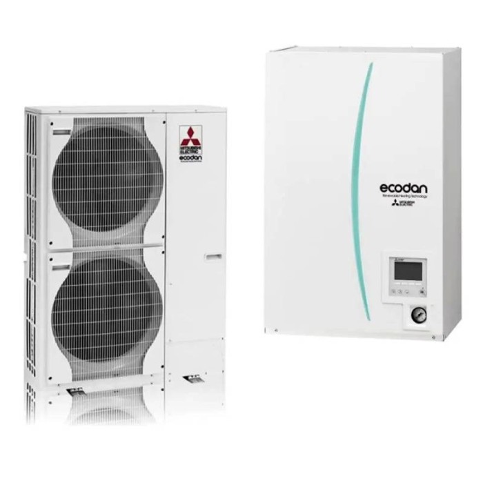 Kit pompa di calore  sistema ecodan r410a 10kw (monofase) standard con grande accumulo acs 300l