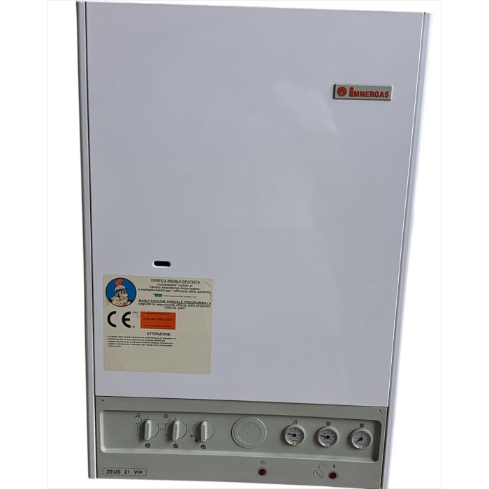 Zeus 21 vip wall-mounted boiler with stainless steel boiler, sealed chamber with forced draught
