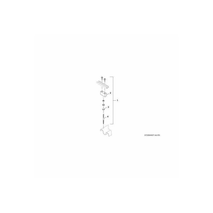 Bosch fka 26 kit di montaggio obbligatorio per ancoraggio a tetto universale (2 pezzi)
