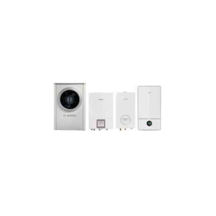 Kit ibrido caldaia gc7000i w 24 c bianca (24 kw) compress 7000i aw 13 or-s (13 kw) modulo idronico smart, riscaldamento e acs