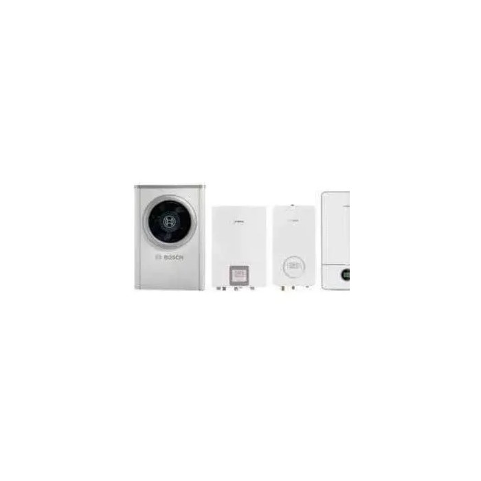 Kit ibrido caldaia gc7000i w 24 bc nera (24 kw) compress 7000i aw 7 or-s (7 kw) modulo idronico smart, per riscaldamento e acs