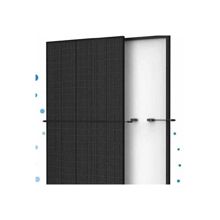 Kit fotovoltaico per parete composto da pannello tsm-385de09.05, microinverter tsol-m350 e staffe di fissaggio