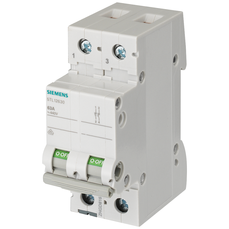 Siemens 5tl12920 int.man-sez 2p 125a 400vca acc.ca 2um Siemens 5tl12920 int.man-sez 2p 125a 400vca acc.ca 2um