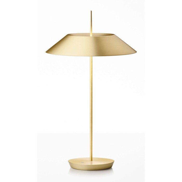 Mayfair tavolo led 2700 oro satinato