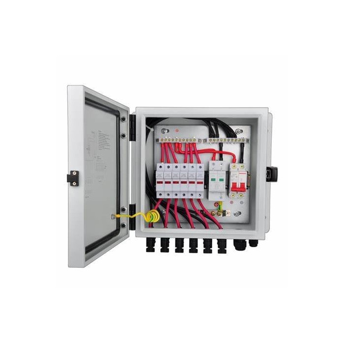 Quadro di campo fotovoltaico parallelo per 6 stringhe con scaricatore interno