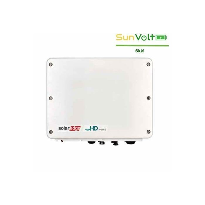 Inverter solaredge se6000h-rw000ben4: 6kw, efficienza 99.2%, ip65 e tecnologia hd-wave per massima silenziosità e efficienza