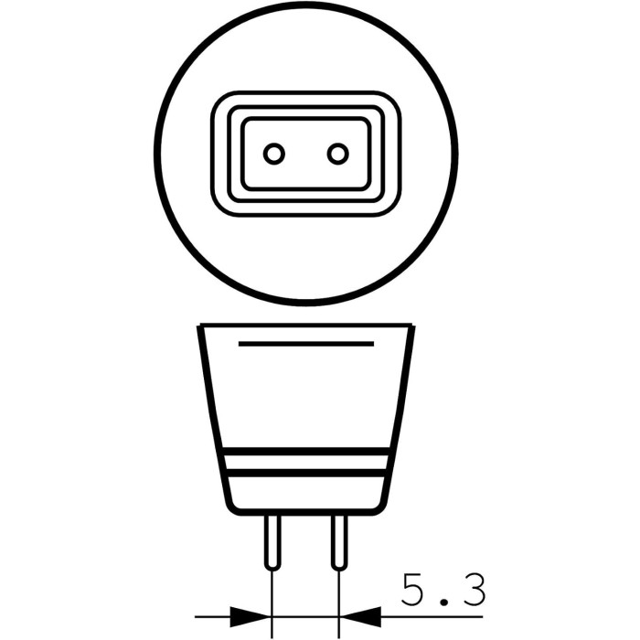 Lampadina alogena philips accent 50w gu5.3 12v 60°