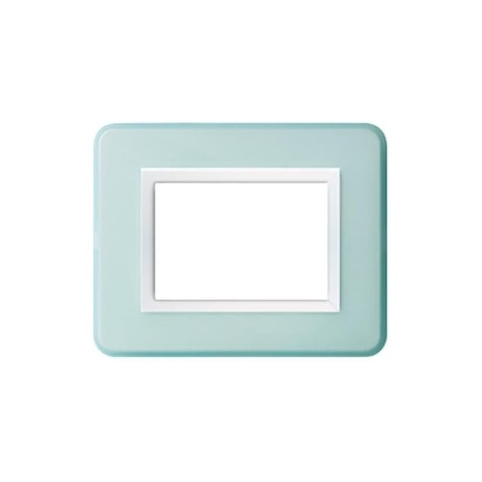Placca personal s44, colore azzurro brillante -. 3 moduli