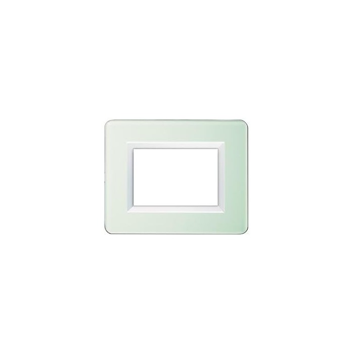 Placca paersonal s44, colore celeste - 3 moduli