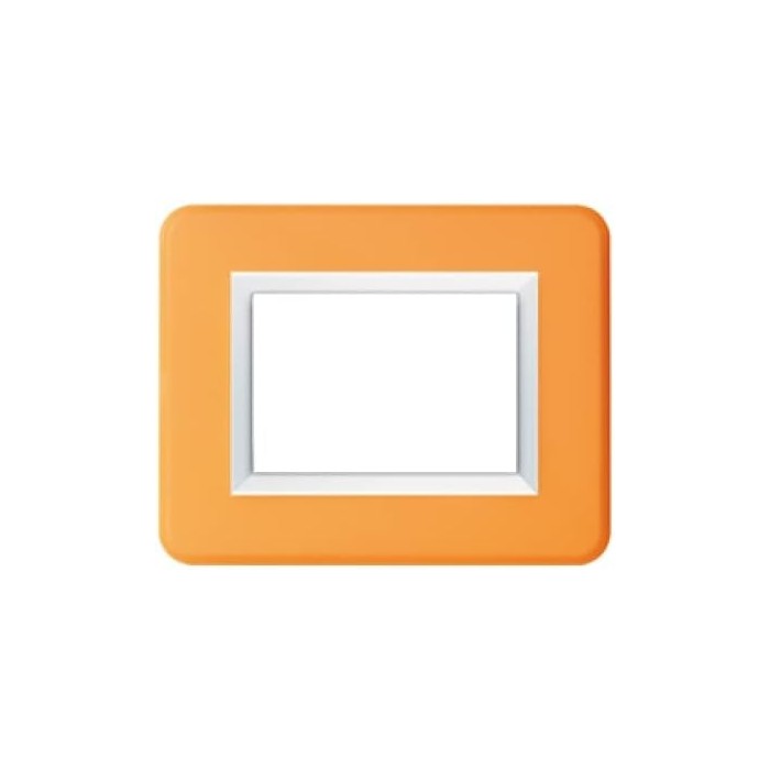 Placca personal s44, colore arancione - 3 moduli