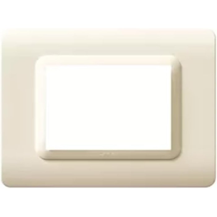 Placca tecnopolimero, s44 colore sabbia - 3 moduli