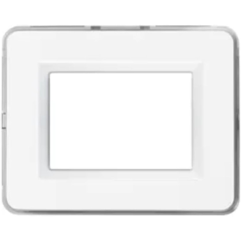 Placca Ave 44P03B "Personal 44" 3 Moduli Bianco Lucido Ral 9010 Placca Ave 44P03B "Personal 44" 3 Moduli Bianco Lucido Ral 9010