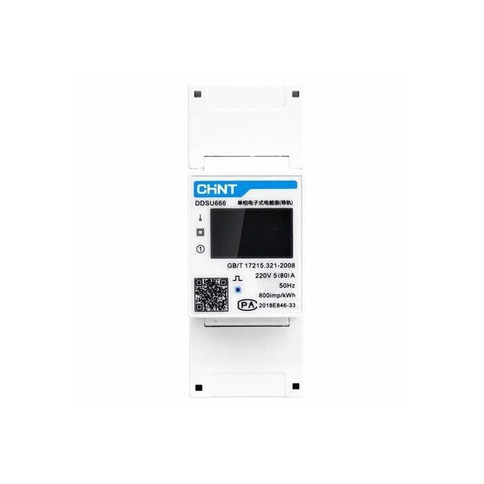 Smart meter 220/230v 5(80)a rs485 2p modbus