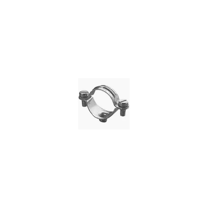 Collare in acciaio zincato con base asolata per tubi 48-52mm