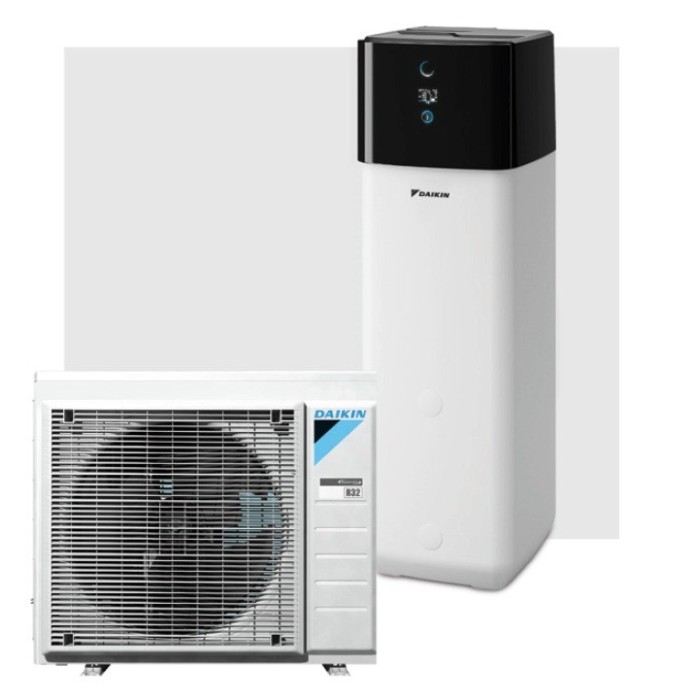 Kit pompa di calore daikin altherma 3 r da 8 kw monofase con accumulo acs 300l