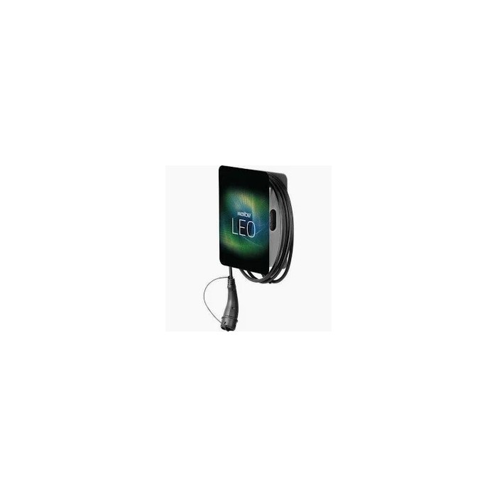 Wallbox domestica ed aziendale per ricarica veicoli elettrici 3.7/11 kw, mono/trifase, plug & charge con cavo da 5m.
