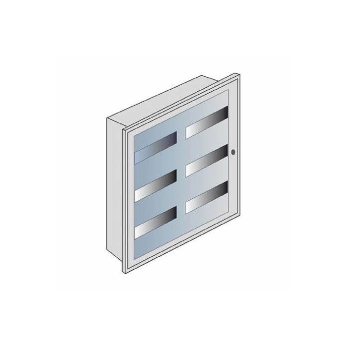 72 DIN sheet metal flush-mounted panel