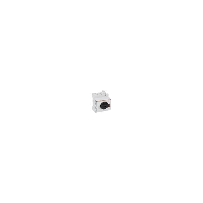 Interruttore sezionatore, per applicazioni fotovoltaiche, comando diretto completo di maniglia nera, 25a 800vdc - 16a 1000vdc