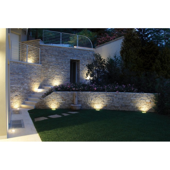 Rho faretto incasso alluminio warm white led 2w/24vdc ip67