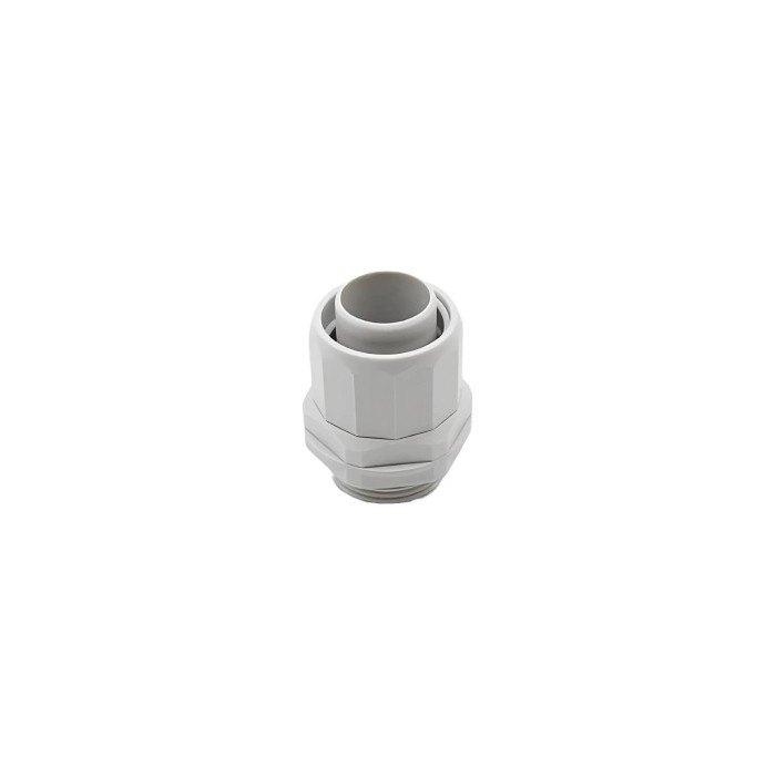 Raccordo girevole diritto con passo metrico - rdm - ip54 - diametro guaina 20mm - grigio ral7035