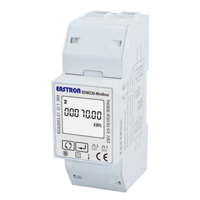 Contatore intelligente monofase, spm-e 230 v 0,5-10 (100 a) 50/60hz sdm230-modbus