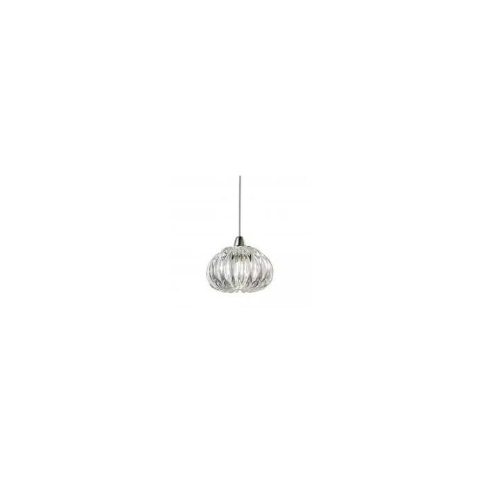 Sospensione diamante cristallo diam.14 cm trasp.1x75w