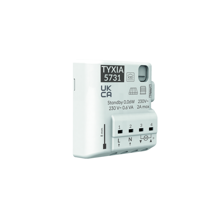 Delta dore 6351412 tyxia 5731 ricevitore radio x3d per tende e tapparelle - comando salita/discesa 230 v.
