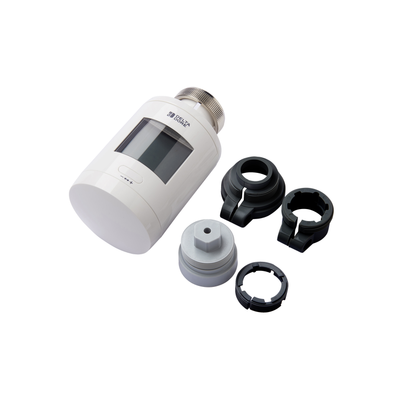 Delta dore 6050649 (trv 1.0 adapt): testina termostatica smart radio per radiatori con adattatori Delta dore 6050649 (trv 1.0 adapt): testina termostatica smart radio per radiatori con adattatori