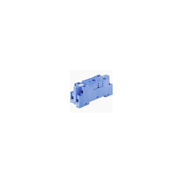 Zoccolo per relÈ 8 pin 10a 250 v ac montaggio guida din o pannello