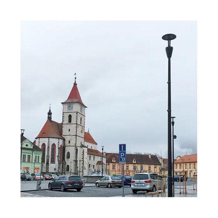 Palo conico c base 1480 h.5000mm g9007