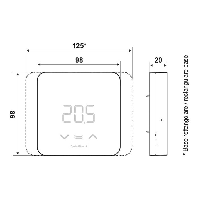 Rectangular and square base...