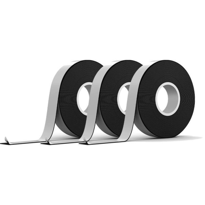 Nastro isolante autoagglomerante in epr (gomma etilpropilenica) 19 mm x 9,1 m x 0,75 m - nero
