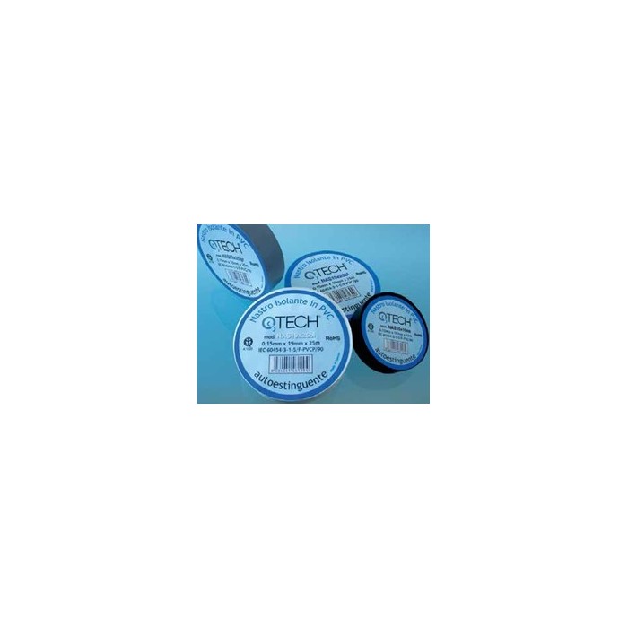 Nastro isolante 25x15 blu autoestinguente