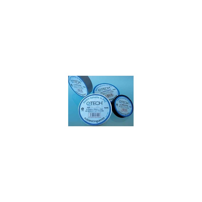 Nastro isolante 25x15 blu autoestinguente Nastro isolante 25x15 blu autoestinguente