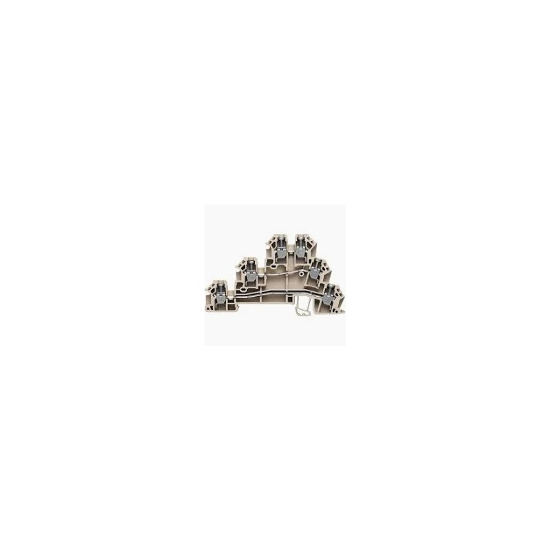 Dld 2.5/db morsettiera passante 3-livelli, 2,5 mm², 24 a, 250 v, montaggio su guida ts35 - beige Dld 2.5/db morsettiera passante 3-livelli, 2,5 mm², 24 a, 250 v, montaggio su guida ts35 - beige