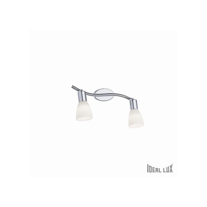 Snake ap2 lampada parete 2x40w e14 bianco
