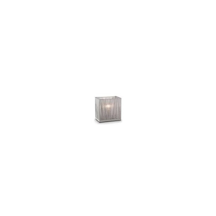 Missouri tl1 small lampada da tavolo tessuto argento 1x40w e14