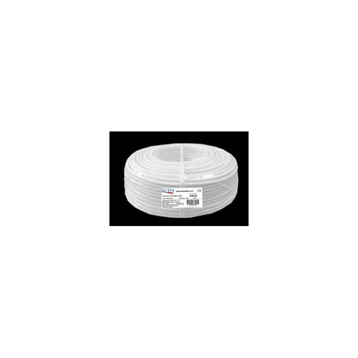 Cavo allarme schermato 12x0.22 + 2x0.50 g2 bianco - matassa da 100 metri