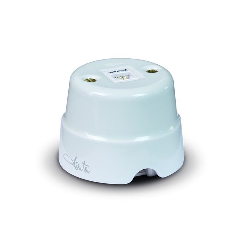 RJ12 UTP 90° cat.3 ceramic socket bi RJ12 UTP 90° cat.3 ceramic socket bi