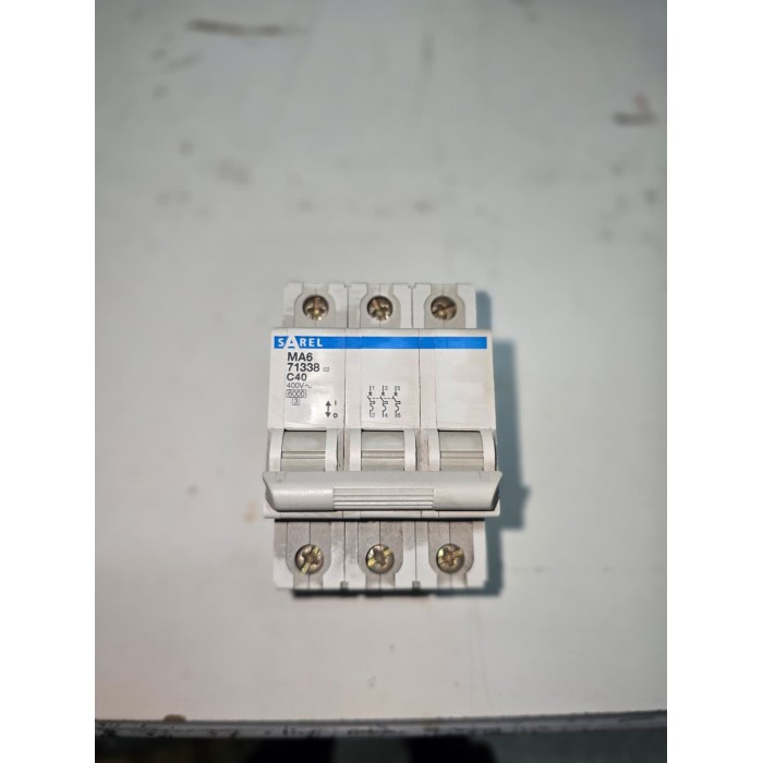 Sarel ma6 71338 interruttore magnetotermico 3p c 40a 6 ka 400 v ac montaggio guida din