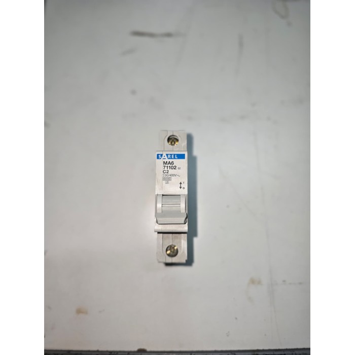 Sarel ma6 71102 interruttore magnetotermico 1p 2a 6 ka 230/400v ac montaggio guida din