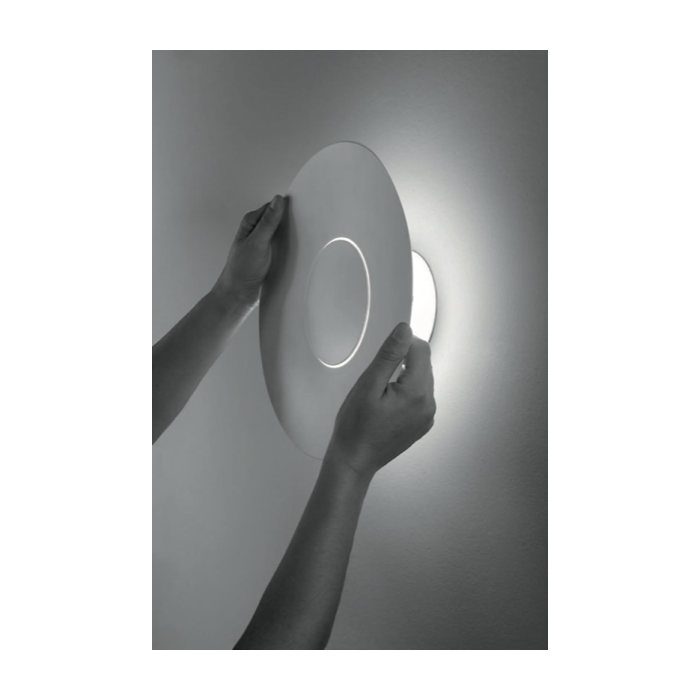 Century phg-1018030 plafoniera led push & go 10 w 600 lm 3000 k ip65 Ø180 mm classe ii.