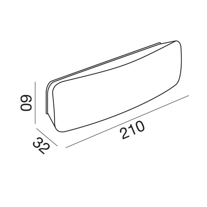Anthracite aluminum step light. 7w led.
