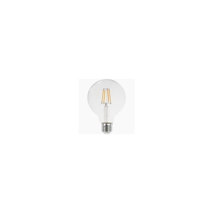 Lampadina LED E27 8W 2700K 960 lm Ø95 mm Bulbo Trasparente Luce Calda Non Dimmerabile