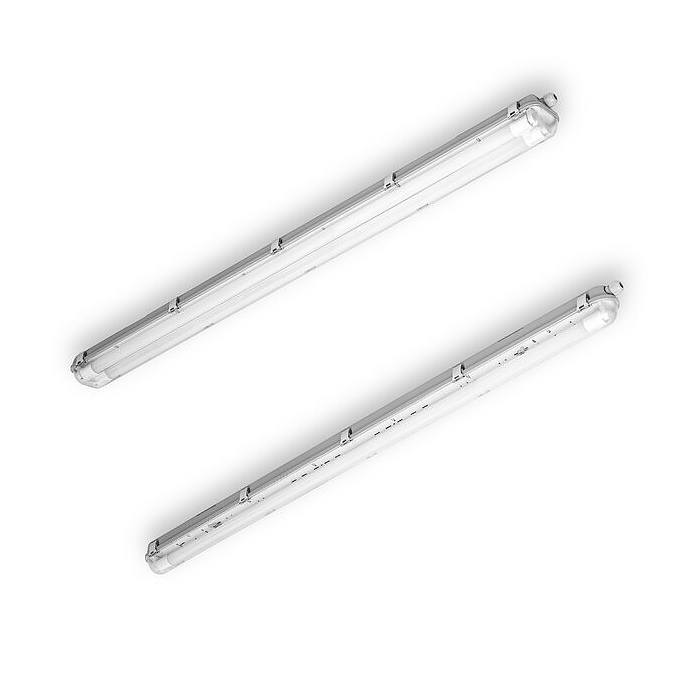 Bot lighting ld0wpf106 plafoniera stagna vuota g13 1×tubo led t8 660 mm ip65 abs/pc