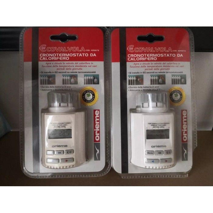 Cronotermostato da calorifero programmabile per valvola termostatica - display lcd