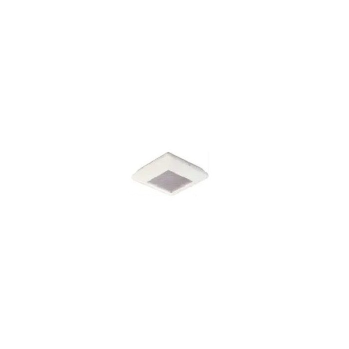 Plafoniera 3F Canda Quadrato SP 2×18 W con diffusore prismatizzato SP e recuperatore speculare, IP40