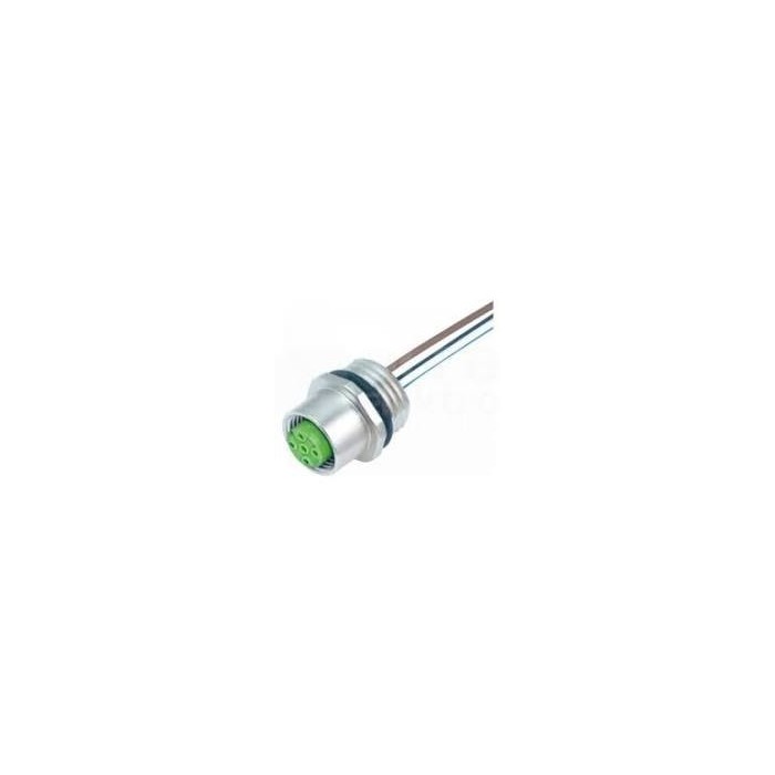 M12 female to flange a-code att. front