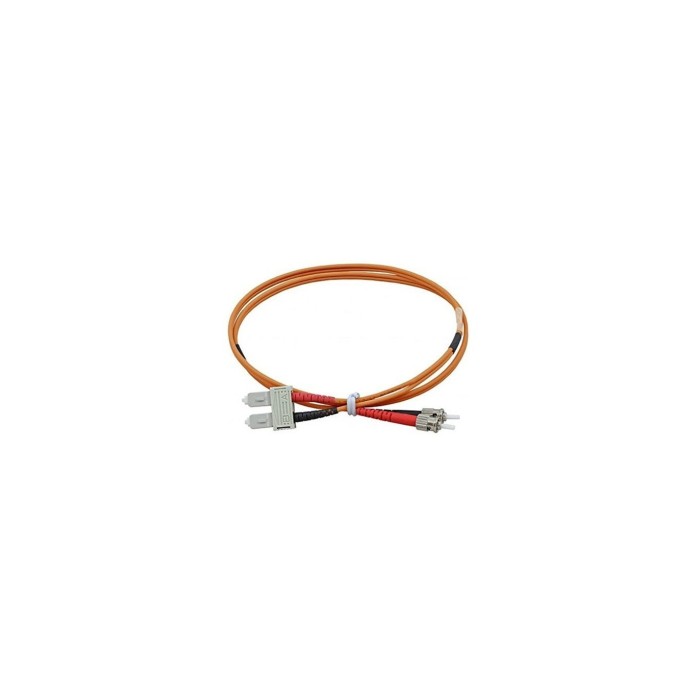 Patch Cord Fibra ST-SC OM2 50/125 µm Zip-Duplex 1 m – Cavo Multimodale per Reti LAN